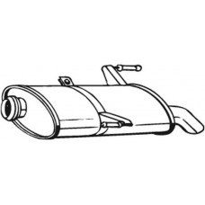 190-875 BOSAL Глушник вихлопних газів кінцевий