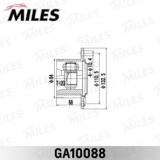 GA10088 MILES Шарнирный комплект, Привідний вал