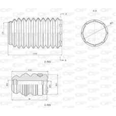 DCK5063.04 OPEN PARTS Пилозахисний комплект амортизатор