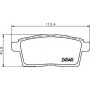 8DB 355 013-261 HELLA Комплект гальмівних колодок, дискове гальмо