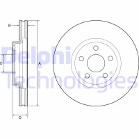 BG4918C DELPHI Гальмівний диск