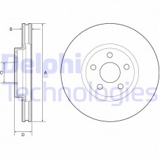 BG4918C DELPHI Гальмівний диск