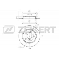 BS-5419 ZEKKERT Гальмівний диск