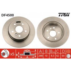 DF4500 TRW Гальмівний диск