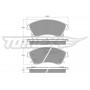 TX 16-50 TOMEX Brakes Комплект гальмівних колодок дисковий гальм