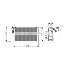 AI6097 AVA QUALITY COOLING Теплообмінник обігрів салону