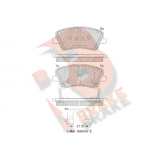 RB2314 R BRAKE Комплект гальмівних колодок дисковий гальм