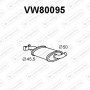 VW80095 VENEPORTE Середній глушник вихлопних газів