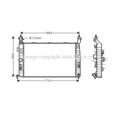 OL2345 AVA QUALITY COOLING Радіатор охолодження двигуна