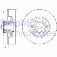 BG9116RS DELPHI Гальмівний диск