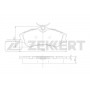 BS-2892 ZEKKERT Комплект гальмівних колодок дисковий гальм