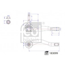 183099 FEBI BILSTEIN Наконечник поперечної кермової тяги