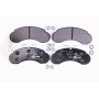 8DB 355 019-101 HELLA Комплект гальмівних колодок дисковий гальм