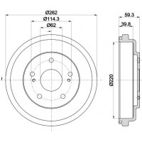 MBD431 MINTEX Гальмівний барабан