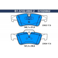 B1.G102-0862.2 GALFER Комплект гальмівних колодок дисковий гальм