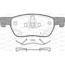 BPA1681.02 OPEN PARTS КомплеК т гальмівних колодок, дискове гальмо