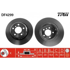 DF4299 TRW Гальмівний диск
