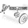 0282-J31MR FEBEST Ступиця колеса