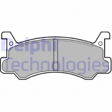 LP521 DELPHI Комплект гальмівних колодок дисковий гальм