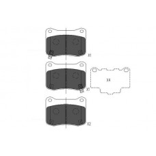 KBP-9114 KAVO PARTS Комплект гальмівних колодок дисковий гальм