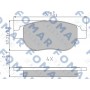 FO 687381 FOMAR Friction Комплект гальмівних колодок дисковий гальм