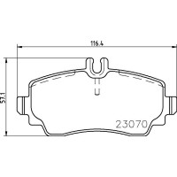 P 50 047 BREMBO Комплект гальмівних колодок дисковий гальм