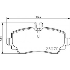 P 50 047 BREMBO Комплект гальмівних колодок дисковий гальм