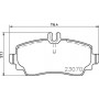 P 50 047 BREMBO Комплект гальмівних колодок дисковий гальм