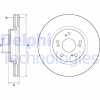 BG4698C DELPHI Гальмівний диск