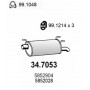 34.7053 ASSO Глушник вихлопних газів кінцевий