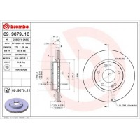 09.9079.11 BREMBO Гальмівний диск