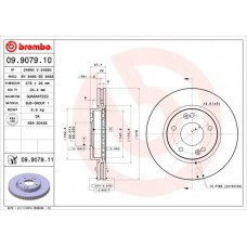 09.9079.10 BREMBO Гальмівний диск