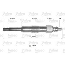 345189 VALEO Свічка розжарювання