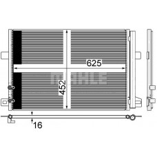 AC 885 000S MAHLE Конденсатор кондиціонера