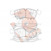RB1988 R BRAKE Комплект гальмівних колодок дисковий гальм