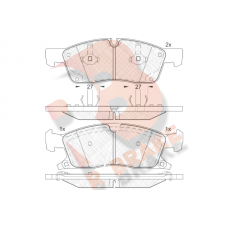 RB1988 R BRAKE Комплект гальмівних колодок дисковий гальм