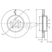 TX 73-02 TOMEX Brakes Гальмівний диск