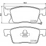 8DB 355 024-781 HELLA PAGID Комплект гальмівних колодок дисковий гальм