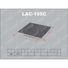 LAC-105C LYNXauto Фільтр повітря у внутрішньому просторі