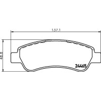 MDB2850 MINTEX Комплект гальмівних колодок дисковий гальм