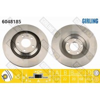 6048185 GIRLING Гальмівний диск