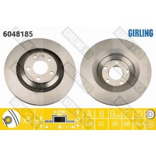 6048185 GIRLING Гальмівний диск