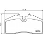 8DB 355 007-701 HELLA Комплект гальмівних колодок, дискове гальмо