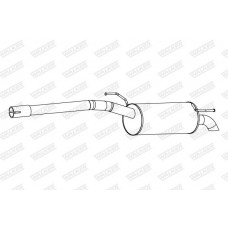 25299 WALKER Глушник вихлопних газів кінцевий