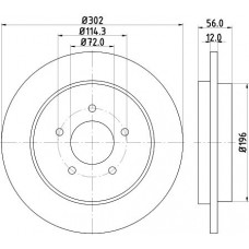 8DD 355 116-271 HELLA Гальмівний диск