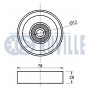 541241 RUVILLE Паразитный / ведущий ролик, поликлиновой ремень