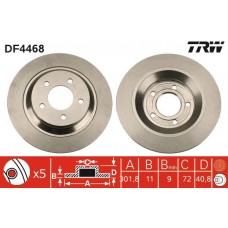 DF4468 TRW Гальмівний диск