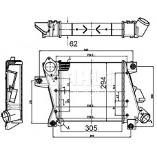 CI 508 000S MAHLE Интеркулер