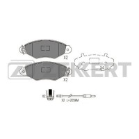 BS-1088 ZEKKERT Комплект гальмівних колодок дисковий гальм