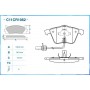 C11CR1062 CWORKS Комплект гальмівних колодок дисковий гальм